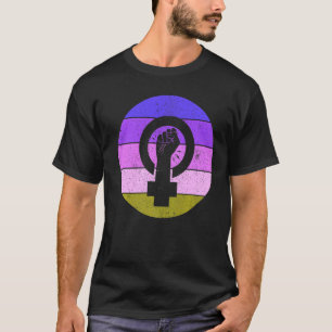 Camiseta Símbolo feminista igualdad femenina potenciación F