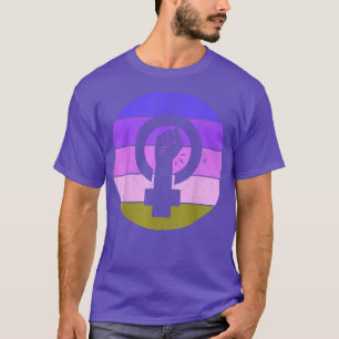 Camiseta Símbolo feminista igualdad femenina potenciación F