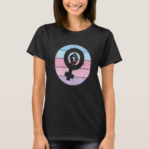 Camiseta Símbolo feminista sutil igualdad femenina empodera