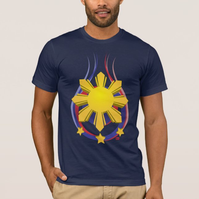 Camiseta Símbolo filipino - emblema de Pinoy (Anverso)