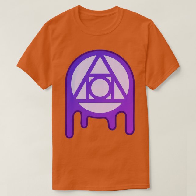 Camiseta Símbolo filosófico alquímico de piedra de los años (Diseño del anverso)