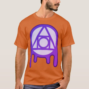 Camiseta Símbolo filosófico alquímico de piedra de los años