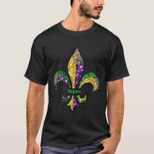 Camiseta Símbolo Fleur De Lis Mardi Gras Louisiana Nueva Or