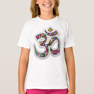 Camiseta Símbolo floral de yoga Namaste