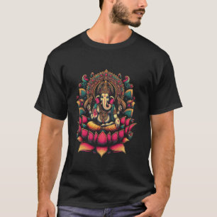 Camiseta Símbolo Ganesh Yoga Elefante Hindú Dios Ganesha Pu