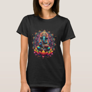 Camiseta Símbolo Ganesh Yoga Elefante Hindú Dios Ganesha Pu