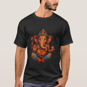 Camiseta Símbolo Ganesh Yoga Hindú Dios Elefante Ganesha Pu