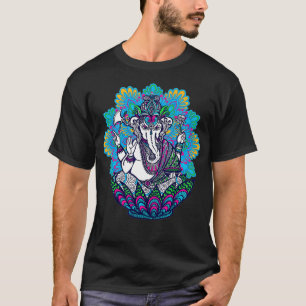 Camiseta Símbolo Ganesh Yoga Hindúes Hombres Mujeres Medita