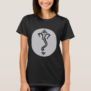 Camiseta Símbolo Ganesha Meditación Espiritual India Yoga