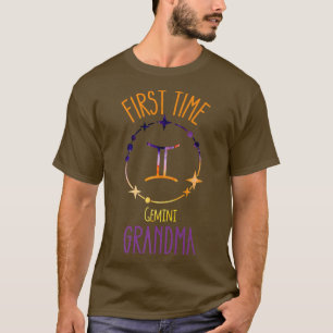 Camiseta Símbolo gemini de zodiac primera abuela y