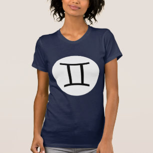 Camiseta Símbolo Gemini - Tee oscuro - Personalizado