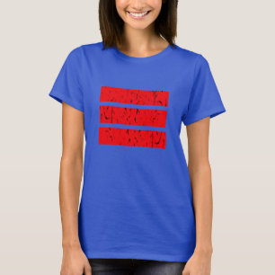 Camiseta Símbolo genial de 3 líneas   Uniformidad y armonía