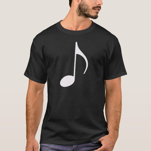 Camiseta símbolo gráfico de nota musical (Anverso)