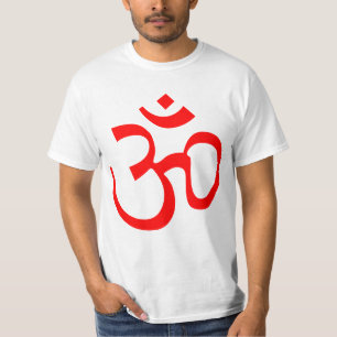 Camiseta Símbolo Hindú OM - Rojo