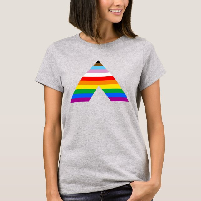 Camiseta Símbolo inclusivo del orgullo aliado T-Shirt (Anverso)