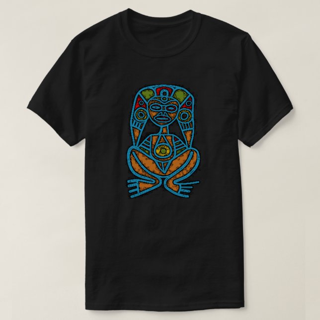 Camiseta Símbolo indígena de la diosa de Atabey (Diseño del anverso)