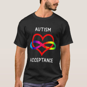 Camiseta Símbolo infinito de autismo pro aceptación para Ne