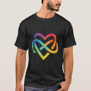Camiseta Símbolo infinito del orgullo arcoiris siempre amad