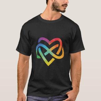 Camiseta Símbolo Infinito del Orgullo del Arcoíris Amado po