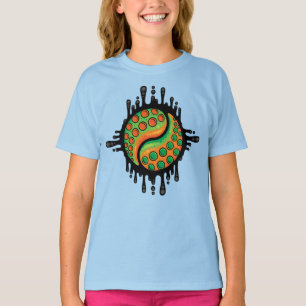 Camiseta Símbolo inky del pulpo Tentacle Yin Yang