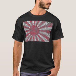 Camiseta Símbolo japonés de sol emergente estilo vintage de