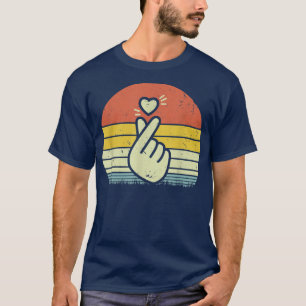 Camiseta Símbolo K-Pop Hand Heart K-Drama música pop corean