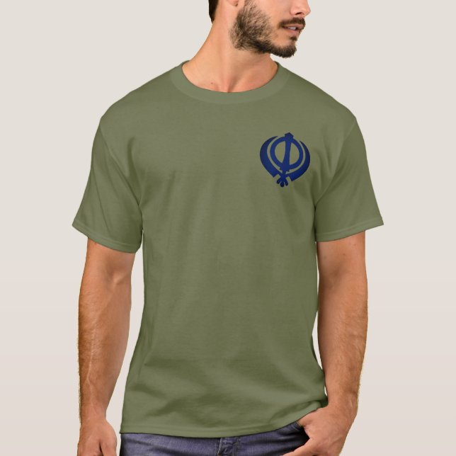 Camiseta Símbolo khanda (sij) (Anverso)