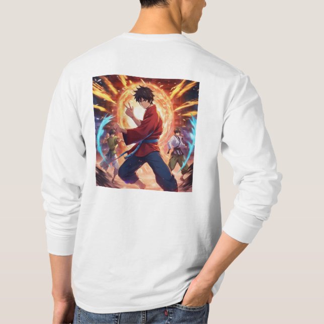 Camiseta Símbolo Kung Fu Fighter 4 Plus (Reverso)