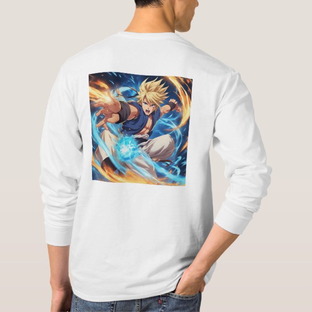 Camiseta Símbolo Kung Fu Fighter 5 Plus (Reverso)