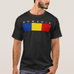 Camiseta Símbolo largo de la bandera del país de Rumania<br><div class="desc">Símbolo largo de la bandera del país de Rumania</div>