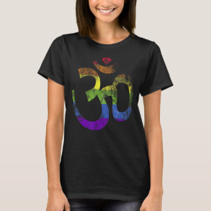 Camiseta Símbolo Lgbt Om Yoga Lgbt Orgullo Aum Ohm
