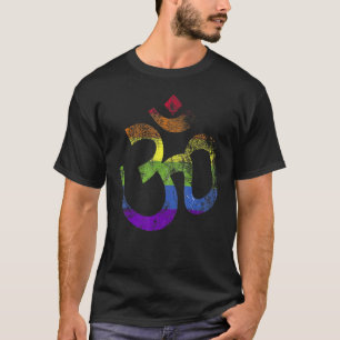 Camiseta Símbolo Lgbt Om Yoga Lgbt Orgullo Aum Ohm