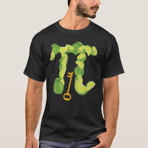 Camiseta Símbolo Lime Pi del Día Pi, niño, matemática juven
