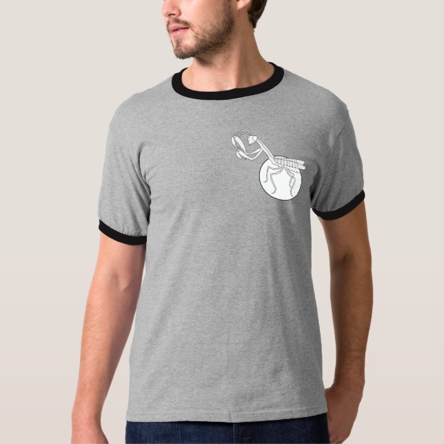 Camiseta Símbolo masculino de antis - negro y blanco (Anverso)