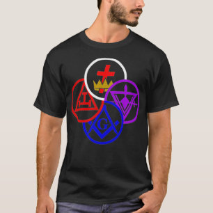Camiseta Símbolo Masonic York de grados de rito Freemason 