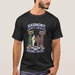 Camiseta símbolo masónico con francmasón temático lleva su