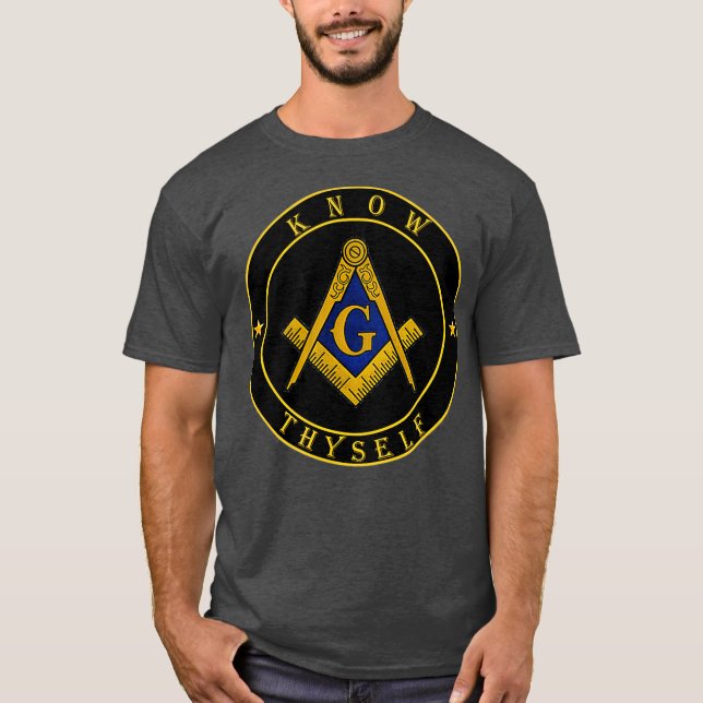 Camiseta Símbolo masónico Conoce a ti mismo Master Mason lo (Anverso)