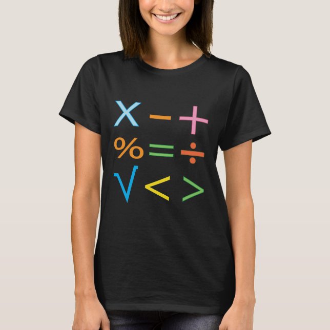 Camiseta Símbolo matemático de matemáticas (Anverso)