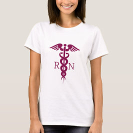 Camiseta Símbolo médico de enfermería de Red Red Caduceus