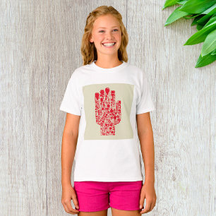 Camiseta Símbolo médico de mano roja Asistencia sanitaria