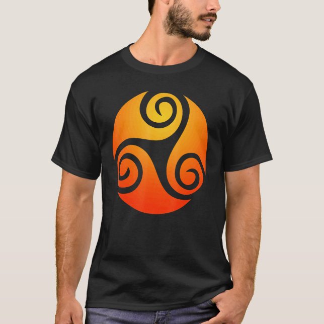 Camiseta Símbolo místico de Triskelion Espiritual (Anverso)