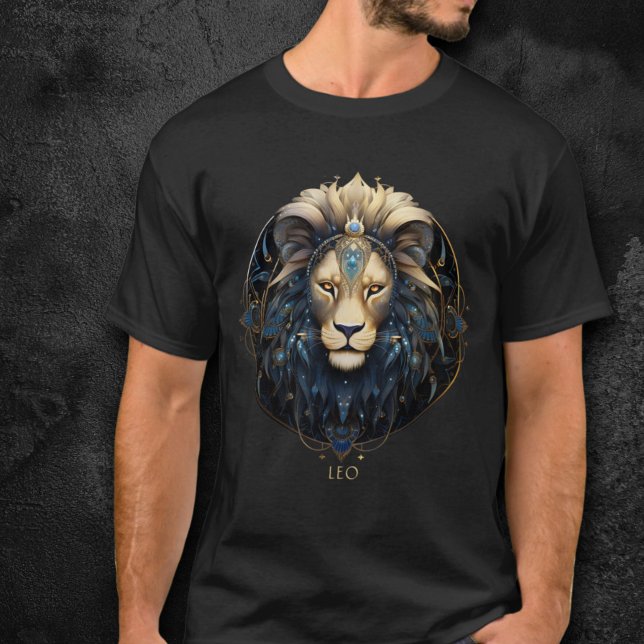 Camiseta Símbolo moderno de león zodiaco Rótulo solar Leo M (Subido por el creador)