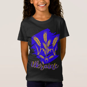 Camiseta Símbolo nacional ucraniano tryzub hecho de oído de