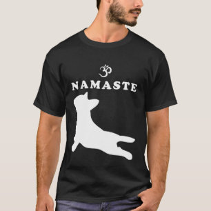 Camiseta Símbolo Namaste Om Bulldog Francés Yoga Para Mujer