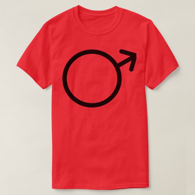 Camiseta Símbolo negro de Planet Mars (Diseño del anverso)