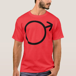 Camiseta Símbolo negro de Planet Mars
