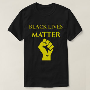 Camiseta Símbolo negro y amarillo de las vidas negras