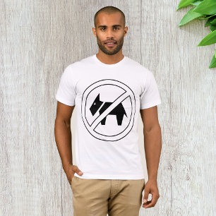 Camiseta Símbolo negro y blanco en negrita sin perros permi