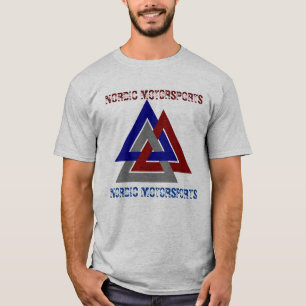 CAMISETA SÍMBOLO NORDÍSTICO DE LA TUBERÍA CON TEXTO DE P
