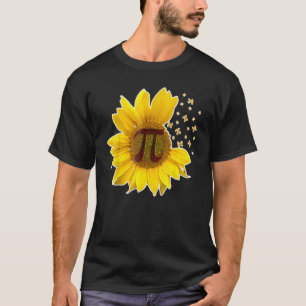 Camiseta Símbolo número de girasol 3 14 Pi número 100 día d